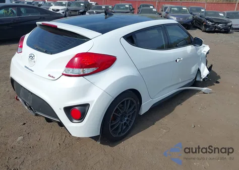 2013 Hyundai Veloster Turbo W/Black z USA, uszkodzony, nr VIN KMHTC6AE6DU097460